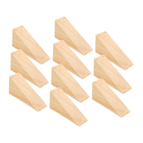 Operitacx 10 Stück Teiliges Holzkeil Türkeil Schwer für Teppich Fliesen rutschfeste Türstopper Massivem Holz für Schwere Türen Einfache Montage Langlebig und Stabil von Operitacx