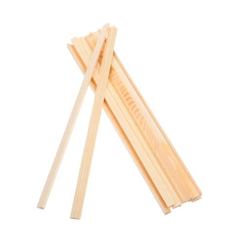 Operitacx 10 Stück Teiliges Holzleisten Fenster Zierleisten Dreieckige Kantenleisten für DIY Fensterrahmen Dekoration Innen und Außen Glatte Oberfläche Anpassbar durch Lackierung oder Beize von Operitacx