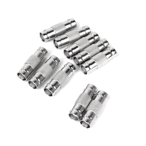 Operitacx 10 Stück Teiliges Koaxial Female zu Female Kabeladapter aus Aluminiumlegierung Robuster Cctv Anschlusskuppler Zuverlässiger Steckerverbinder für Sicherheitskameras und Dvr Systeme Operitacx 10 Stück Teiliges Koaxial Female zu Female Kabeladapter aus Aluminiumlegierung Robuster Cctv Anschlusskuppler Zuverlässiger Steckerverbinder für Sicherheitskameras und Dvr Systeme von Operitacx