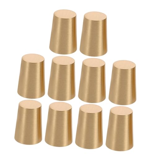 Operitacx 10 Stück Teiliges Messing Tray fuß rutschfeste Konische Füße aus Reinem Messing Vielseitig als Schmuckschachtel Schneidebrett Möbelunterstützung Höhe Dekorativ und Langlebig für Operitacx 10 Stück Teiliges Messing Tray fuß rutschfeste Konische Füße aus Reinem Messing Vielseitig als Schmuckschachtel Schneidebrett Möbelunterstützung Höhe Dekorativ und Langlebig für von Operitacx