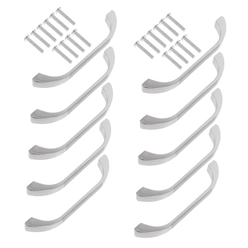 Operitacx 10 Stück Teiliges Möbelgriffe aus Zinklegierung Moderne Schrank Schubladengriffe Rostfreie Langlebige Türgriffe für Kleiderschrank und Kommode Silberfarben Lochabstand Operitacx 10 Stück Teiliges Möbelgriffe aus Zinklegierung Moderne Schrank Schubladengriffe Rostfreie Langlebige Türgriffe für Kleiderschrank und Kommode Silberfarben Lochabstand von Operitacx