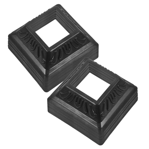 Operitacx 10 Stück Teiliges Post Skirt Schwarz Wasserdichte Abdeckungen für Zaunpfosten Terrassenstützen und Tischbeine Einfache Installation Langlebiger Schutz und Dekoration von Operitacx