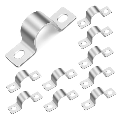 Operitacx 10 Stück Teiliges Rohrschellen U Rohrhalter Sattelschelle mit Verstärkter Konstruktion Robuste Befestigungsschelle für Rohre Kabel Schläuche Outdoor Heavy Duty Halterung Operitacx 10 Stück Teiliges Rohrschellen U Rohrhalter Sattelschelle mit Verstärkter Konstruktion Robuste Befestigungsschelle für Rohre Kabel Schläuche Outdoor Heavy Duty Halterung von Operitacx