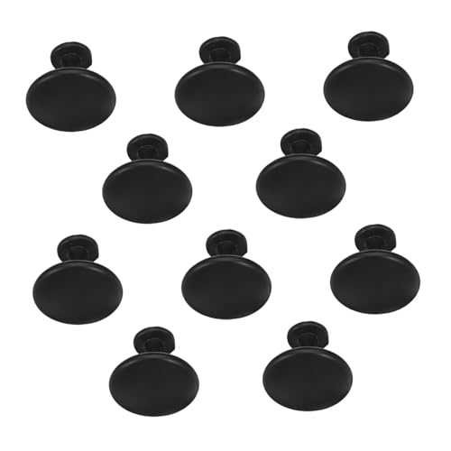 Operitacx 10 Stück Teiliges Schwarze Single Hole Schubladengriffe Kompakte Möbelknöpfe für Schränke Kleiderschränke Kommoden und Küchenschränke Mit Elegantem Finish und Einfacher Montage von Operitacx