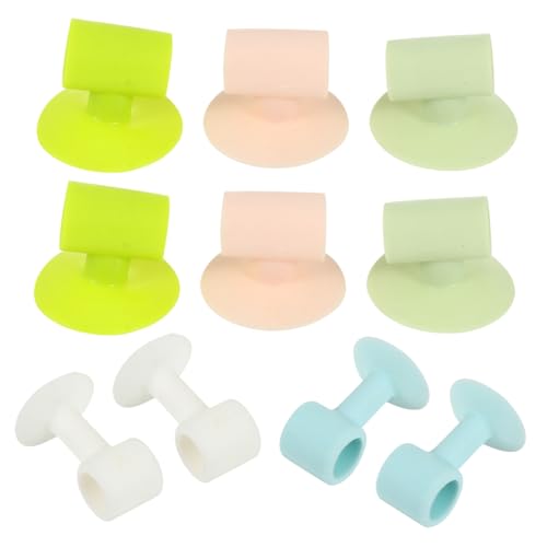 Operitacx 10 Stück Teiliges Silikon Türstopper mit Saugnapf Wiederverwendbar und Stoßdämpfend Selbstklebender Wandstopper Schutz für Türen Einfache Anbringung und Flexibel von Operitacx