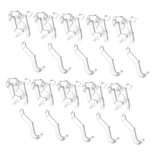 Operitacx 10 Stück Teiliges Transparente Kunststoff valance clips für Jalousien Langlebig Unsichtbar Einsetzbar Ersatzclips für Horizontale Fensterjalousien Einfach zu Reinigen und Robust von Operitacx