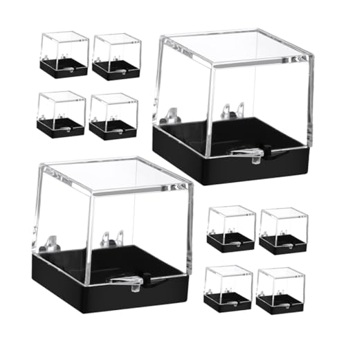 Operitacx 10 Stücke Transparente Aufbewahrungsboxen für Mineralproben Kunststoff Schaukasten Kleine Vitrine für Sammlerstücke für Ausstellung und Aufbewahrung Operitacx 10 Stücke Transparente Aufbewahrungsboxen für Mineralproben Kunststoff Schaukasten Kleine Vitrine für Sammlerstücke für Ausstellung und Aufbewahrung von Operitacx