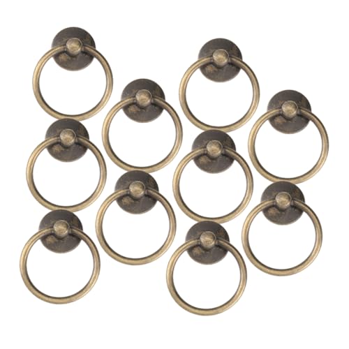 Operitacx 10 Stück Teiliges Vintage Metall Ring Schubladengriffe Robuste Möbelknöpfe für Kommode Schränke Möbel Zubehör Einfache Montage und Vielseitiger Stil Operitacx 10 Stück Teiliges Vintage Metall Ring Schubladengriffe Robuste Möbelknöpfe für Kommode Schränke Möbel Zubehör Einfache Montage und Vielseitiger Stil von Operitacx
