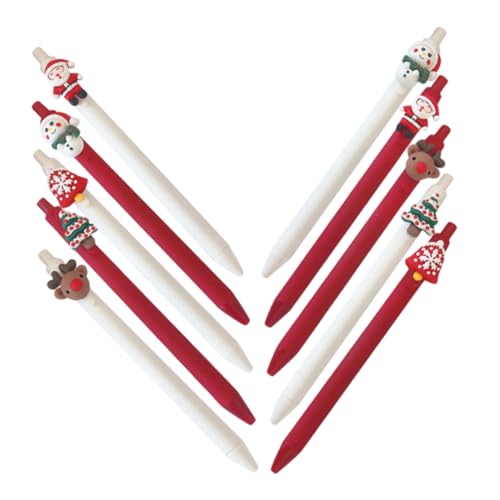 Operitacx 10 Stück Teiliges Weihnachts Gel Tinten Pen Set mit Santa Schneemann und Weihnachtsbaum Glattes Schreiben für Schule Büro Diy Basteln und Festliche Notizen Operitacx 10 Stück Teiliges Weihnachts Gel Tinten Pen Set mit Santa Schneemann und Weihnachtsbaum Glattes Schreiben für Schule Büro Diy Basteln und Festliche Notizen von Operitacx