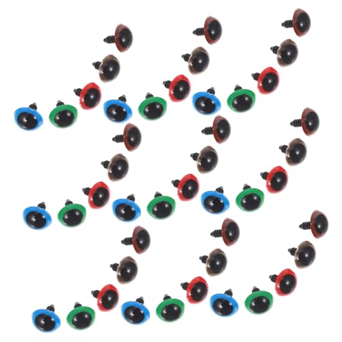 Operitacx 100 Sätze Kunststoff Sicherheitsaugen Bunte Rundform mit Unterlegscheiben für DIY Puppen Plüschtiere Häkeltiere Bastelaugen für Teddybären und Handarbeitsspielzeug Operitacx 100 Sätze Kunststoff Sicherheitsaugen Bunte Rundform mit Unterlegscheiben für DIY Puppen Plüschtiere Häkeltiere Bastelaugen für Teddybären und Handarbeitsspielzeug von Operitacx