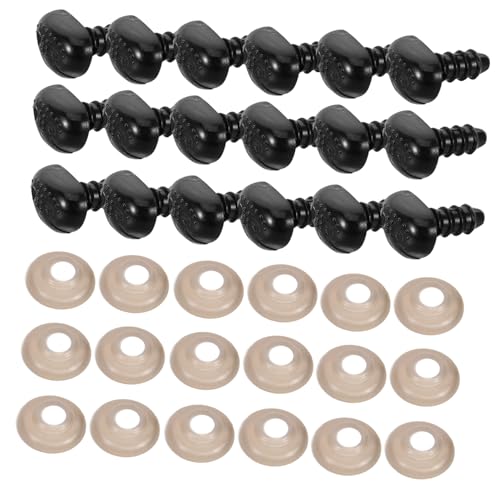 Operitacx 100sätze Schwarze Sicherheitsnasen Aus Kunststoff Für Häkelprojekte DIY-bastelnasen Mit Unterlegscheiben Für Plüschfiguren Puppen Stofftiere Amigurumi Häkelbären Welpen Operitacx 100sätze Schwarze Sicherheitsnasen Aus Kunststoff Für Häkelprojekte DIY-bastelnasen Mit Unterlegscheiben Für Plüschfiguren Puppen Stofftiere Amigurumi Häkelbären Welpen von Operitacx