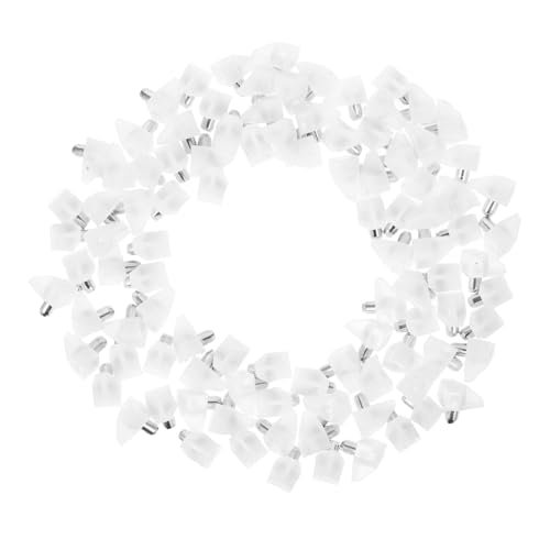 Operitacx 100 Stück Regalstützstifte aus Abs und Zinklegierung Langlebige Einlegebodenhalter für Küchen Kleiderschränke Einfache Werkzeugfreie Montage Vielseitige Regalträger für Möbel und von Operitacx