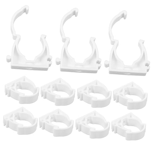 Operitacx 100 Stück Rohrschellen PVC Förmige Rohrklemmen zur Befestigung von Wasserrohren und Schläuchen für Haushalt und Garten Operitacx 100 Stück Rohrschellen PVC Förmige Rohrklemmen zur Befestigung von Wasserrohren und Schläuchen für Haushalt und Garten von Operitacx