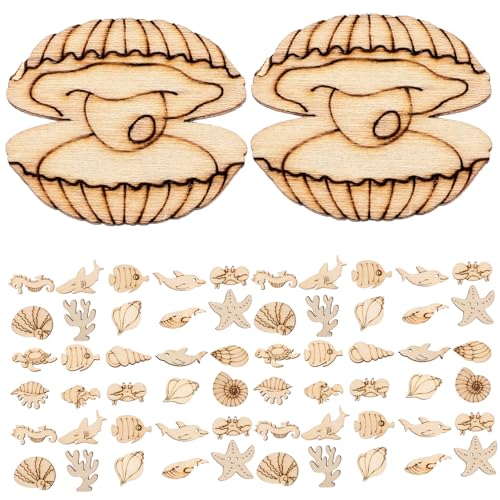 Operitacx 100 Stück Teiliges Holzset Meerestiere Bastelholzscheiben aus Robustem Naturholz Glatte Oberfläche ohne Grate für DIY Tierbemalung Streudeko und Kreative Holzkunstprojekte Operitacx 100 Stück Teiliges Holzset Meerestiere Bastelholzscheiben aus Robustem Naturholz Glatte Oberfläche ohne Grate für DIY Tierbemalung Streudeko und Kreative Holzkunstprojekte von Operitacx