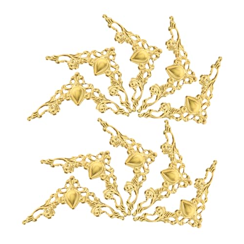 Operitacx 100 Stück Teiliges Vintage Metall Eckenschützer Goldfarben für Bücher Alben Möbel Schmuckboxen Dekorative Verzierte Buchecken für DIY Projekte und Kantenschutz Operitacx 100 Stück Teiliges Vintage Metall Eckenschützer Goldfarben für Bücher Alben Möbel Schmuckboxen Dekorative Verzierte Buchecken für DIY Projekte und Kantenschutz von Operitacx