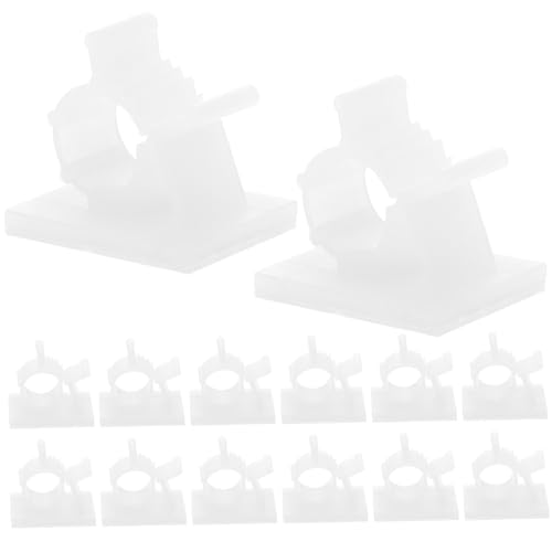 Operitacx 100 Stück Verstellbare Kabelclips Selbstklebend Kabelhalter für Kabelmanagement Bicolor Kabelklemmen Organizer für Schreibtisch Wand und Haushalt von Operitacx