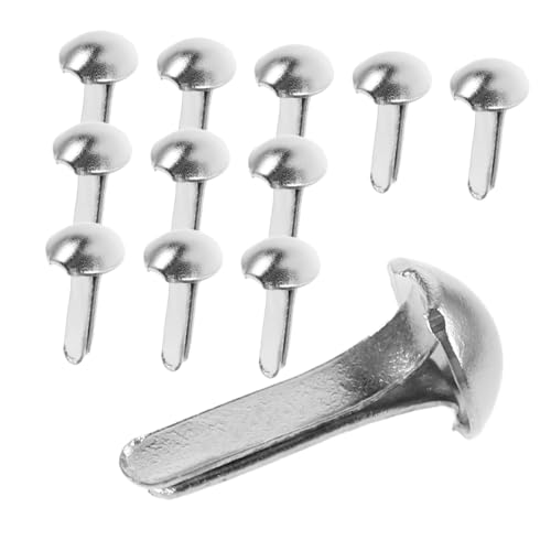 Operitacx 100st Schattenpuppenzubehör Blumenerde Pinzette Desktop-Dekoration Pinzette Für Den Innenbereich Kleine Farbwanne Handschwammabdeckung Nietschattenpuppe Mini-Werkzeuge Eisen Silver von Operitacx