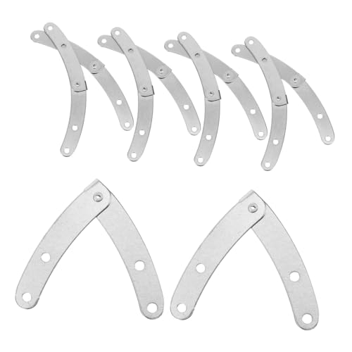 Operitacx 10Er-Box Deckel bleiben Hardware Edelstahlscharniere Klappbare Stützscharniere des Deckels Deckelscharnierhalterung Deckelscharniere für Truhe Eisen Silver Operitacx 10Er-Box Deckel bleiben Hardware Edelstahlscharniere Klappbare Stützscharniere des Deckels Deckelscharnierhalterung Deckelscharniere für Truhe Eisen Silver von Operitacx