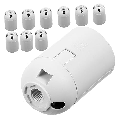 Operitacx 10Stücke Lampenfassung Steckdose für DIY Beleuchtungsprojekte Robust und Installieren für Tisch und Stehlampen Kompatibel Operitacx 10Stücke Lampenfassung Steckdose für DIY Beleuchtungsprojekte Robust und Installieren für Tisch und Stehlampen Kompatibel von Operitacx