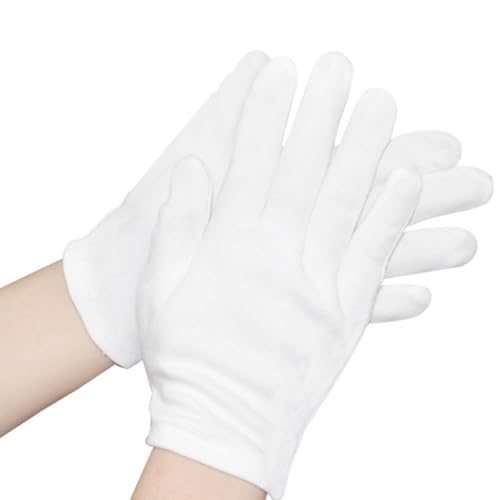 Operitacx 12 Paare Verdickte Baumwollhandschuhe weiße handschuhe handschuhe Arbeit Handschuhe Sicherheitshandschuhe Bequeme Handschuhe Arbeitshandschuhe Schutzhandschuhe von Operitacx