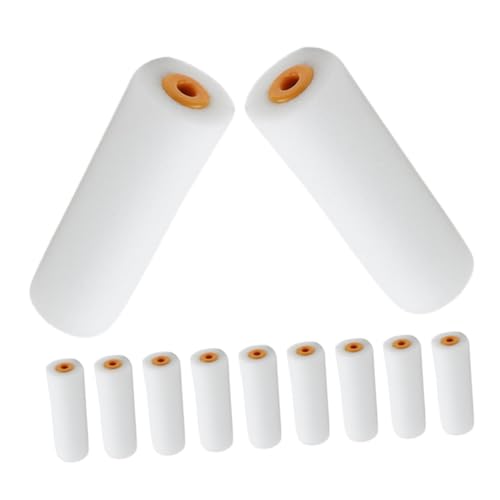 Operitacx 12 Stück Hochdichte Mini Schaumstoff farbroller für Wasserbasierte und Latexfarben Schnelles Auftragen Leicht zu Reinigen Vielseitig für Wände Decken und Möbel von Operitacx