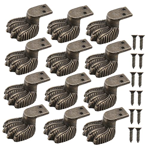 Operitacx 12 Stück Teiliges Möbel Füße aus Zinklegierung Vintage Bronzed Möbelfußschutz Langlebige Eckenschutz Basis für Bett Schrank Couch Sessel und Kommode Robuste Holzbox Fußstützen Operitacx 12 Stück Teiliges Möbel Füße aus Zinklegierung Vintage Bronzed Möbelfußschutz Langlebige Eckenschutz Basis für Bett Schrank Couch Sessel und Kommode Robuste Holzbox Fußstützen von Operitacx
