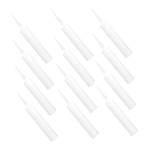 Operitacx 12 Stück Teiliges Nachfüllbare Haushalts Kartuschen aus Langlebigem PE Material Vielseitige Abdichtungs und Reparaturhilfe für Risse Fliesen Lecks Kompatibel mit Epoxid und von Operitacx