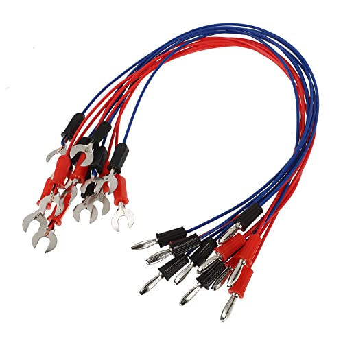 Operitacx 12 Stück Teiliges Physik labor elektrokabel Isolierte Kupferverbindungskabel mit Banane U förmigem Stecker für Elektrizitätsversuche und Schaltungsdemonstrationen Operitacx 12 Stück Teiliges Physik labor elektrokabel Isolierte Kupferverbindungskabel mit Banane U förmigem Stecker für Elektrizitätsversuche und Schaltungsdemonstrationen von Operitacx