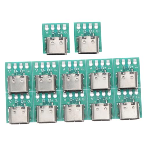 Operitacx 12 Stück USB C Anschlussplatine Teiliges DIY PCB für Kabel Datenübertragung Schnelle Stabile Verbindung Langlebig Einfache Montage Operitacx 12 Stück USB C Anschlussplatine Teiliges DIY PCB für Kabel Datenübertragung Schnelle Stabile Verbindung Langlebig Einfache Montage von Operitacx
