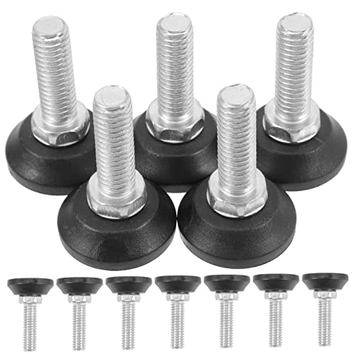 Operitacx 12 Teiliges Justierfuß Zubehör Universal Nivellierer Kleiderschrank Nivellierfüße Verstellbare Nivelliererhöhungen Unterlegscheiben Nivellierfüße Keile Gewindebein Mit von Operitacx