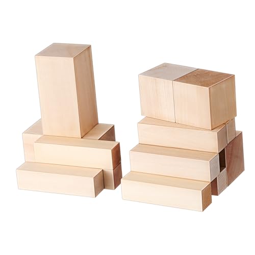 Operitacx 13 Stück Teiliges Lindenholz Schnitzset aus Rechteckigen Weichen Unbearbeiteten Holzblöcken für DIY Holzarbeiten Schnitzen und Kreative Kunstprojekte Tragbar und Rissfest Operitacx 13 Stück Teiliges Lindenholz Schnitzset aus Rechteckigen Weichen Unbearbeiteten Holzblöcken für DIY Holzarbeiten Schnitzen und Kreative Kunstprojekte Tragbar und Rissfest von Operitacx