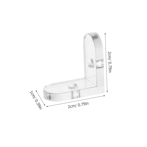 Operitacx 15 Stück Teiliges Eckwinkel Transparent Förmige Befestiger mit Abnehmbaren Kunststoffclips Einfache Montage Stabile Fixierung für DIY Boxen und Klare Display Halterungen von Operitacx