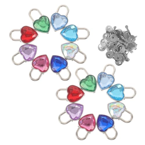 Operitacx 16 Stück Mini Herzschlösser Kleines Tagebuch Vorhängeschloss Mit Strasssteinen Und Schlüssel Für Tagebuch Buch Aufbewahrungsbox Schmuck Schließfach Dekoration Operitacx 16 Stück Mini Herzschlösser Kleines Tagebuch Vorhängeschloss Mit Strasssteinen Und Schlüssel Für Tagebuch Buch Aufbewahrungsbox Schmuck Schließfach Dekoration von Operitacx
