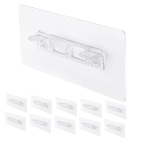 Operitacx 16 Stück Teiliges Selbstklebendes Regalbodenträger Transparent Verstärkt für Küchenschränke und Möbel Langlebig Hohe Tragkraft Verstellbare Einlegebodenhalterung ohne Bohren für von Operitacx