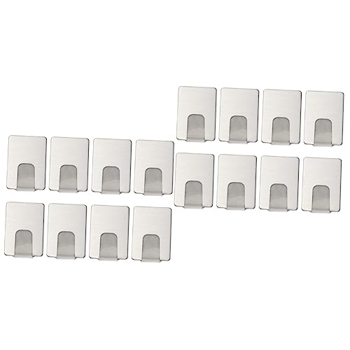 Operitacx 16 Stück -wandhaken Kleiderhaken Handtuchhalter Selbstklebende Haken Silber Operitacx 16 Stück -wandhaken Kleiderhaken Handtuchhalter Selbstklebende Haken Silber von Operitacx