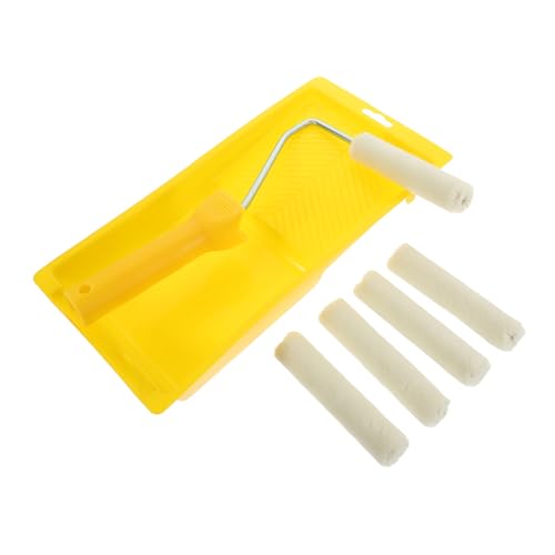 Operitacx 1Satz Farbroller Mit Malerrollen Ersatzrollen Und Tablett Für DIY Wandfarbe Für Wände Möbel Und Decken Leicht Und Einfach Zu Handhaben von Operitacx