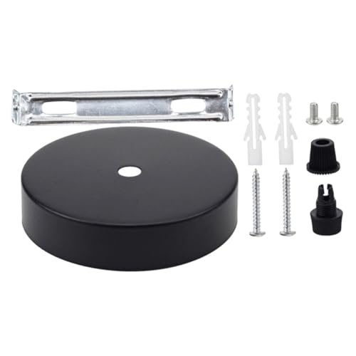 Operitacx 1Satz Kronleuchter Baldachin Kit Runde Deckenleuchte Montageplatte Φ DIY Projekte und Innenanwendungen Elegantes Design von Operitacx