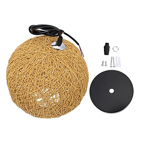 Operitacx 1Stück Hängelampe Rattan Rustikales Design für Esszimmer und Restaurantdekoration ohne Birne Boho Stil für Gemütliche Operitacx 1Stück Hängelampe Rattan Rustikales Design für Esszimmer und Restaurantdekoration ohne Birne Boho Stil für Gemütliche von Operitacx