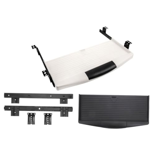 Operitacx 2 Sätze Ergonomische Tastaturablage mit Ausziehbarer Mausplattform Höhenverstellbar Stabiler Schreibtisch Extender aus Pflegeleichtem Material für Komfortables Arbeiten Operitacx 2 Sätze Ergonomische Tastaturablage mit Ausziehbarer Mausplattform Höhenverstellbar Stabiler Schreibtisch Extender aus Pflegeleichtem Material für Komfortables Arbeiten von Operitacx