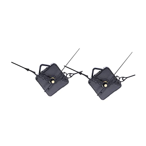 Operitacx 2 Sätze Geräuschloses Quarz Uhrwerk Set Teilig mit Präzisem Silent Sweep Mechanismus Langlebiges Material Retro Elegantes Design für DIY Wanduhr Ersatz und Heimdekoration von Operitacx