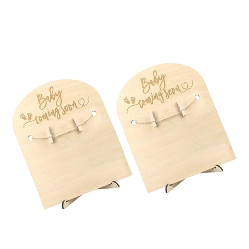 Operitacx 2 Sätze Holz Geburtsankündigungsschild mit Ständer Teiliges für Neugeborene Vielseitige Foto Requisiten zur Babyparty und Dekoration im Kinderzimmer Operitacx 2 Sätze Holz Geburtsankündigungsschild mit Ständer Teiliges für Neugeborene Vielseitige Foto Requisiten zur Babyparty und Dekoration im Kinderzimmer von Operitacx