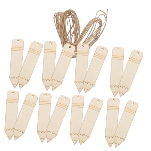 Operitacx 2 Sätze Holz Lesezeichen Set Blanko Bleistiftform Holz Lesezeichen zum Basteln Diy Unfertige mit Juteseil für Kreative und Bastelprojekte Operitacx 2 Sätze Holz Lesezeichen Set Blanko Bleistiftform Holz Lesezeichen zum Basteln Diy Unfertige mit Juteseil für Kreative und Bastelprojekte von Operitacx