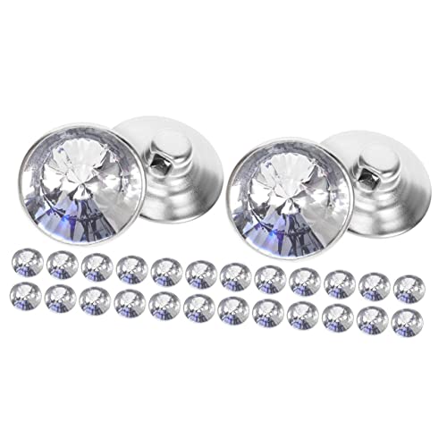Operitacx 2 Sätze Kristallknöpfe Für Möbel Wiederverwendbare Strass Dekoknöpfe Für Diy Kleidung Und Sofa Zur Möbelverzierung Für Handgemachte Projekte 100 Stück * 2 von Operitacx