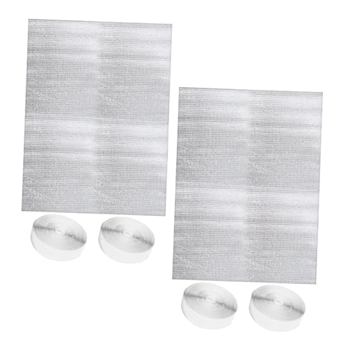 Operitacx 2 Sätze Lüftungsdämmung Entlüftungsabdeckung Isolierung Dachbodenabdeckung für die Decke Deckung für den Dachbodenfan Dachbodenabdeckung für Isolierungen Aluminium Silber von Operitacx