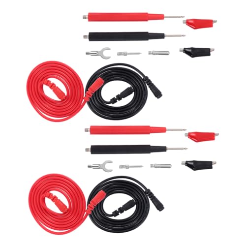 Operitacx 2 Sätze Multimeter Testleitungen Multifunktionaler Prüfleitungssatz mit Nadelspitzen Flexible Messkabel Langlebig und Vielseitig für Industrie Elektronik Auto und Haushalt von Operitacx