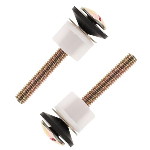 Operitacx 2 Sätze Toilettensitz Stifte Robuste Wc sitz Schrauben aus Langlebigem Eisen Befestigung für Toilettensitz Montage Praktisches Ersatzscharnier Zubehör von Operitacx