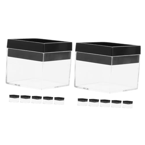 Operitacx 2 Sätze Transparente Mineralien Aufbewahrungsboxen Quadratische Plastik Vitrinen Für Mineralproben Schmuck Und Uhren Für Sammler Dekoration 6 Stück * 2 Operitacx 2 Sätze Transparente Mineralien Aufbewahrungsboxen Quadratische Plastik Vitrinen Für Mineralproben Schmuck Und Uhren Für Sammler Dekoration 6 Stück * 2 von Operitacx