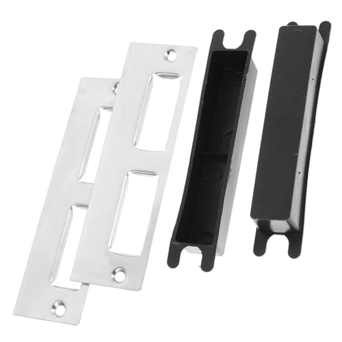 Operitacx 2 Sätze Türschloss Verstärkung Set Metall Türführungsplatten für Holz Türen Schrauben Langlebig und Ästhetisch Ansprechend Operitacx 2 Sätze Türschloss Verstärkung Set Metall Türführungsplatten für Holz Türen Schrauben Langlebig und Ästhetisch Ansprechend von Operitacx