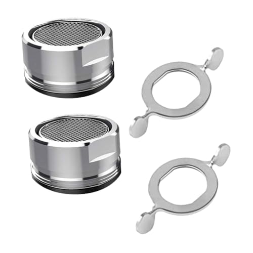 Operitacx 2 Sätze Wasserhahn Aerator Set mit Spanner Effizienter Wasserflussregler für Spülen Hochwertiger Wasserfilter für Zuhause mit Geräuschreduktion und Feinem Netz zur von Operitacx