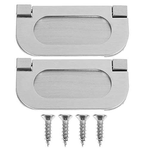 Operitacx 2 Sätze Zinc Legierung Versteckte Möbelgriffe Einfache Pull Handles für Küchenschränke Badezimmer Garagen und Langlebig und Elegant Schrauben von Operitacx